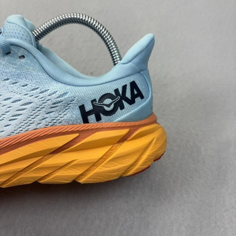 Hoka One One Clifton 8 Shoes Womens Size 8 Blue Running Sneakers‎ 1119394 SSIF